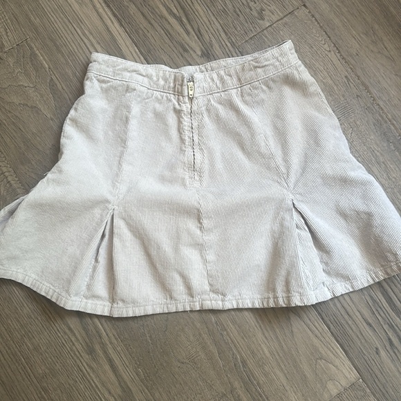 BDG | Urban Outfitters Grey Corduroy Pleated Skater Skirt Size Small - Picture 9 of 12